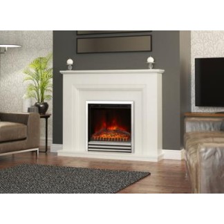 Amorina Marble Electric Fireplace Suite - Elgin and Hall