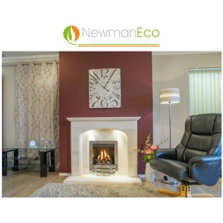 Newmans - Definition H/E Gas Fire shown with Avalade Fireplace